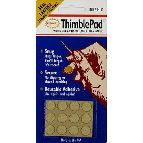 Colonial Needle Real Leather Thimble Pads SM-100