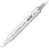 A Copic 0 dual-tip marker pen in white and gray, shown diagonally on a plain white background.
