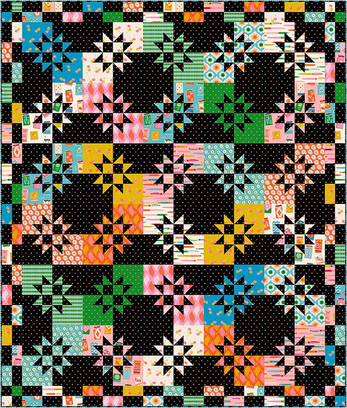 Copper Kettle Quilt Company Split Star Quilt Pattern CKQ-2421