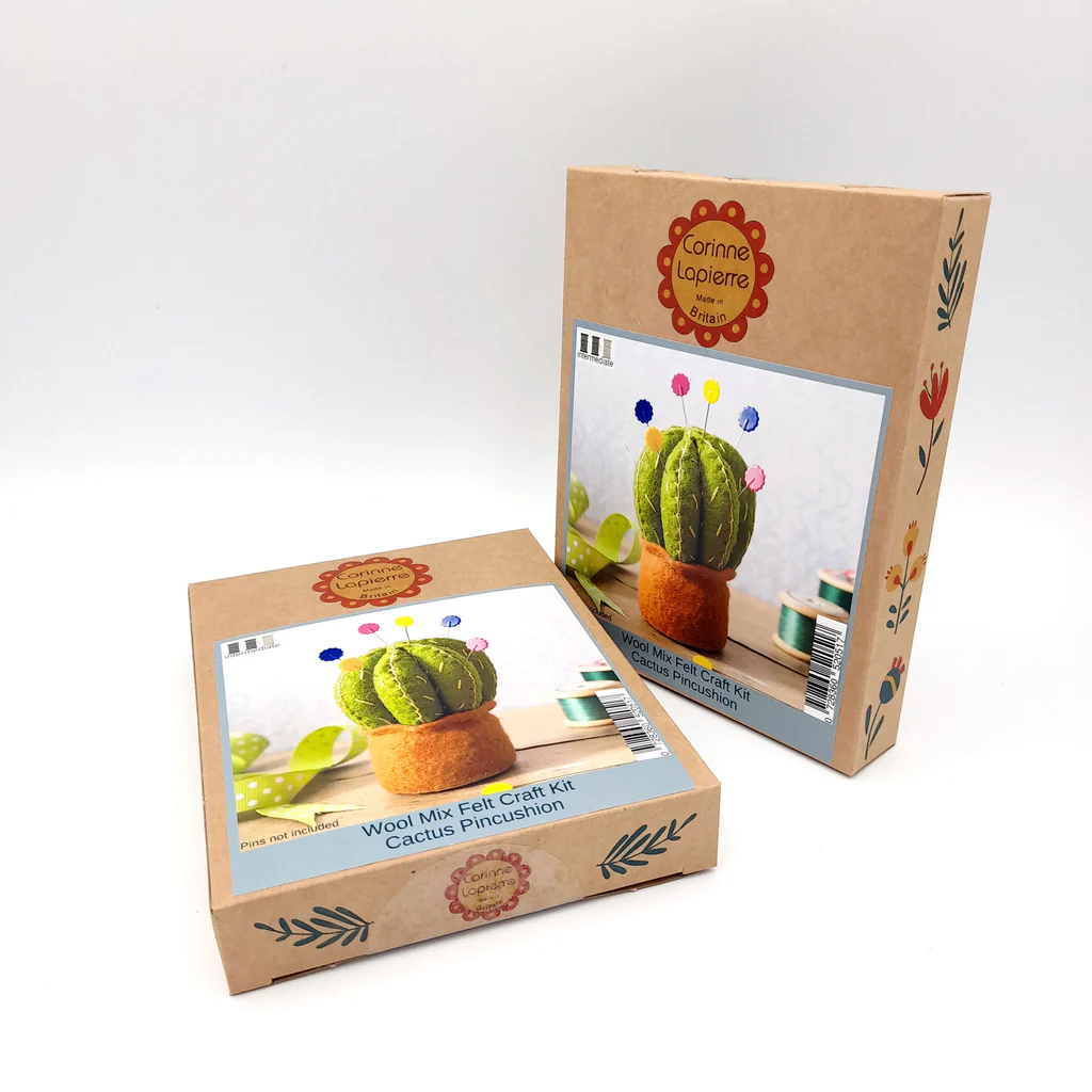 Corinne Lapierre Cactus Pincushion Felt Craft Kit MKCCT1F Box
