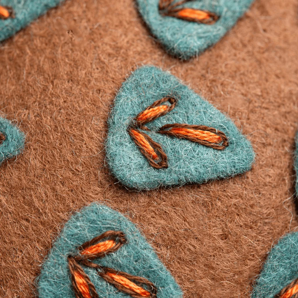 Corinne Lapierre Folk Embroidered Hedgehog Felt Craft Kit MKFHD1