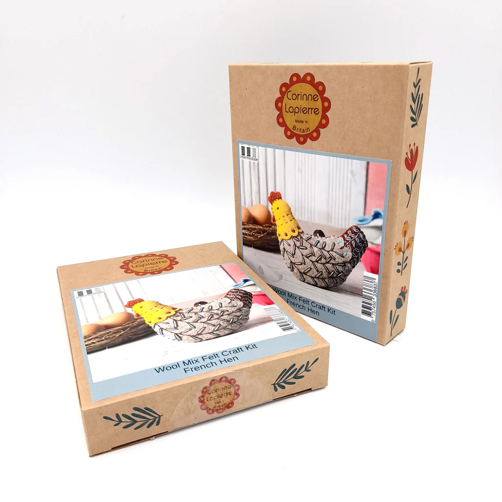Corinne Lapierre French Hen Felt Craft Kit MKFHN1F