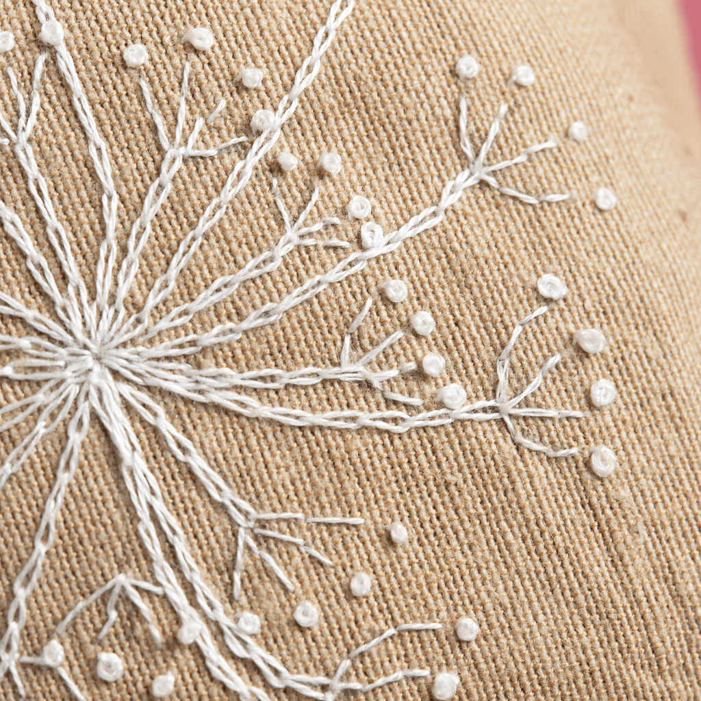 Corinne Lapierre Kit Bee Linen Lavender Bags Embroidery Kit LNBEE4L