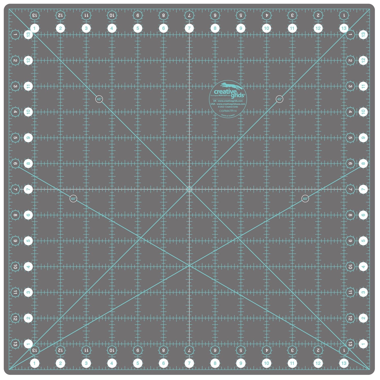 Creative Grids 14" Self-Healing Rotating Rotary Cutting Mat CGRMATR14