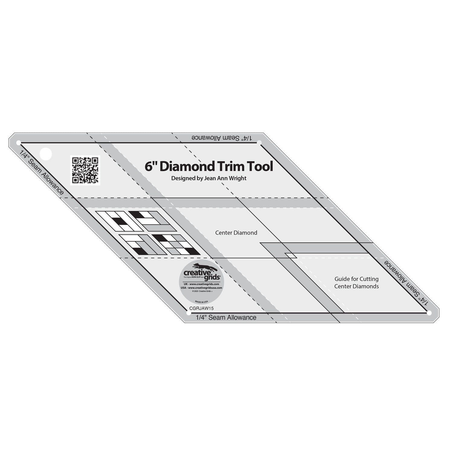 Creative Grids 6" Diamond Trim Tool CGRJAW15