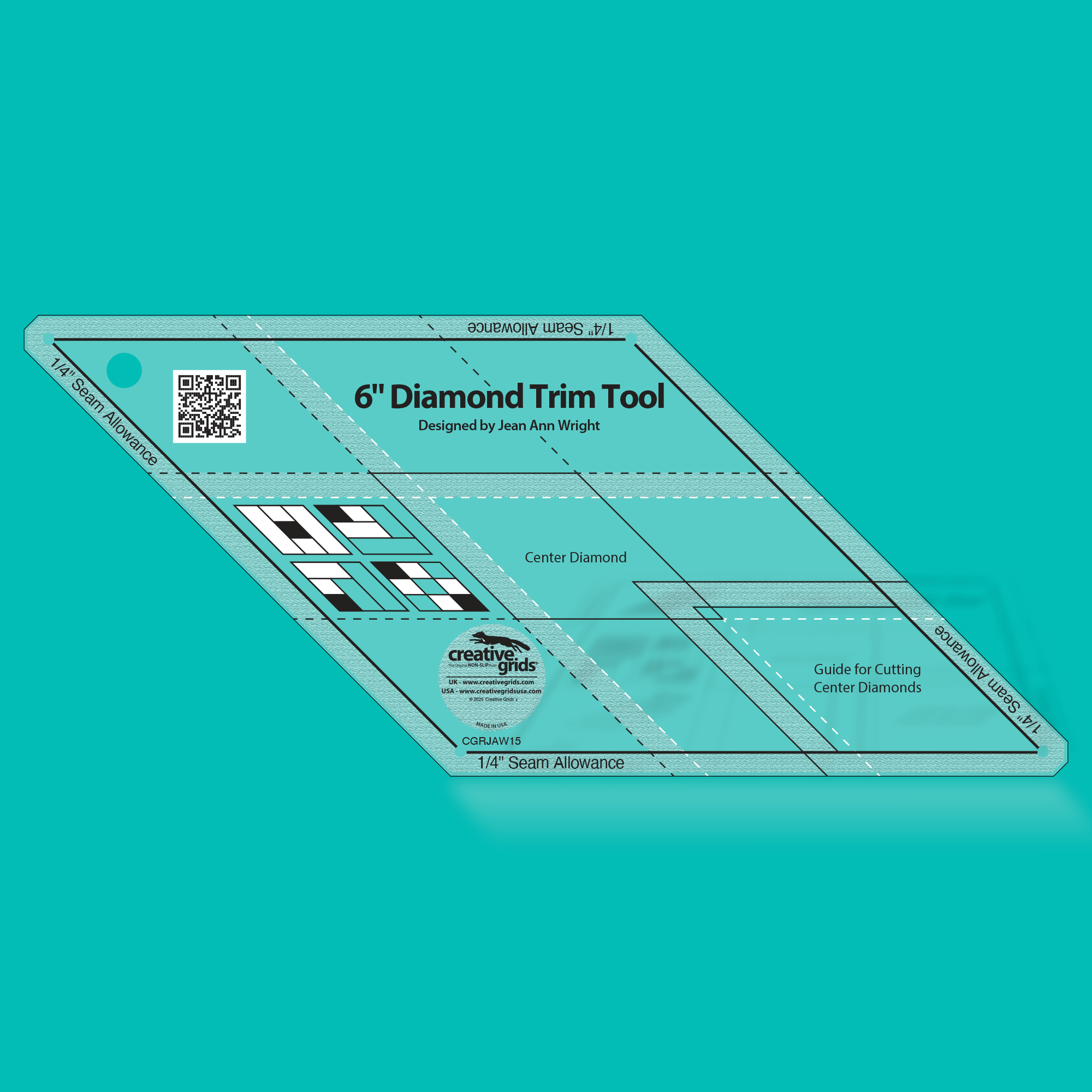 Creative Grids 6" Diamond Trim Tool CGRJAW15