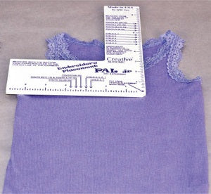 Creative Notions Embroidery Placement Ruler Junior CNEPRJR1