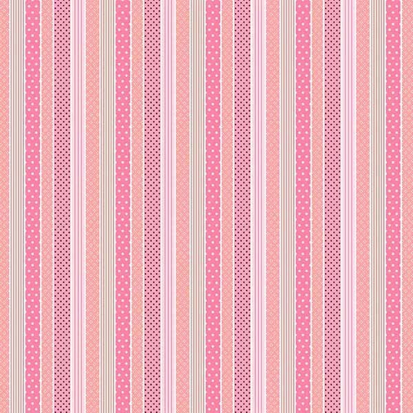 Fabric Michael Miller Geranium Tickle Stripes Retro Nursery by the Quarter Yard DCX12927-GERA