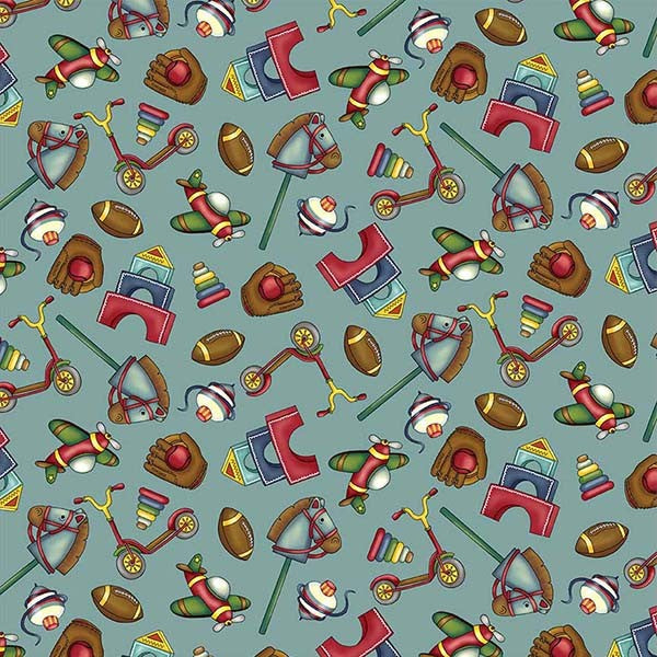Fabric Michael Miller Classic Cherished Toys Playtime Memories by the Quarter Yard DCX13185-CLAS