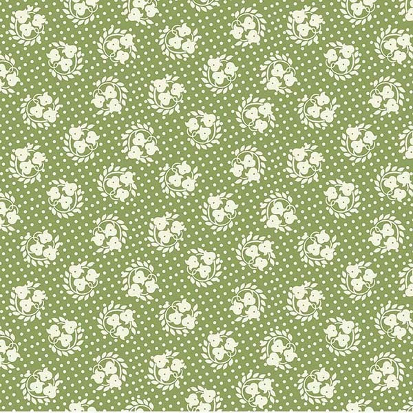 Fabric Michael Miller Meadow Polka Petals Playtime Memories by the Quarter Yard DCX13187-MEAD