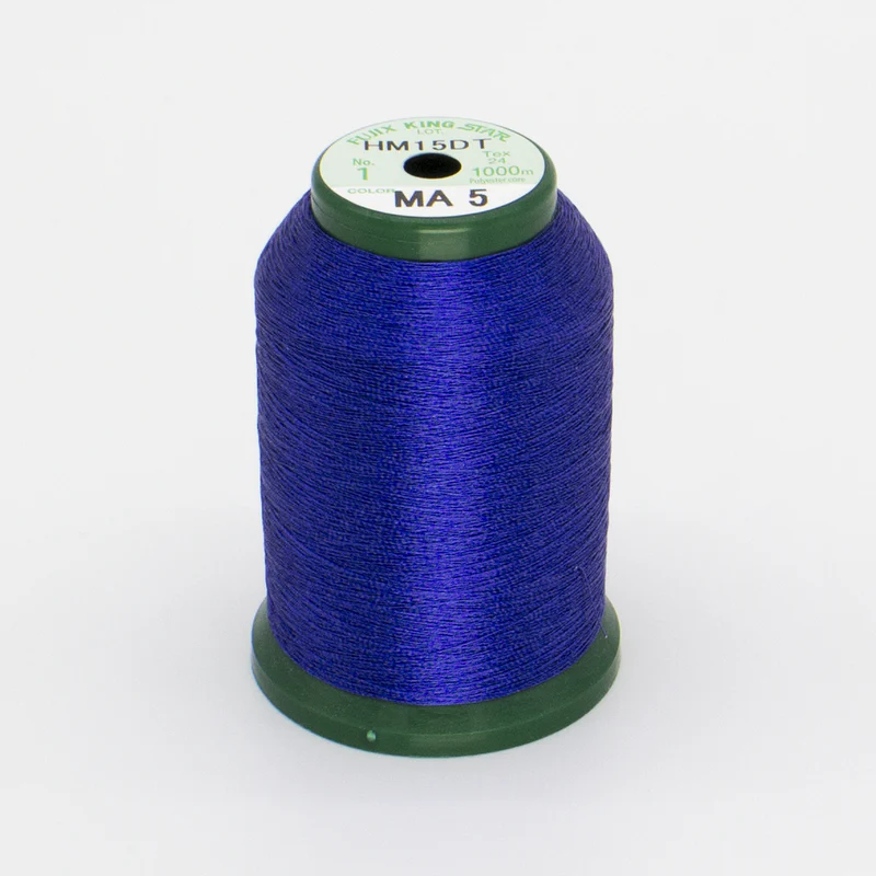 DIME Kingstar Metallic Embroidery Thread Spool 1000M Dark Blue A470005 for Sale at World Weidner