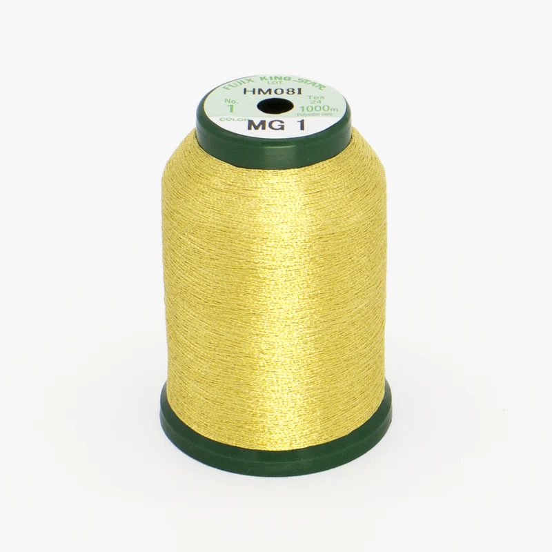 DIME Kingstar Metallic Embroidery Thread Spool 1000M Gold 2 A470021 for Sale at World Weidner