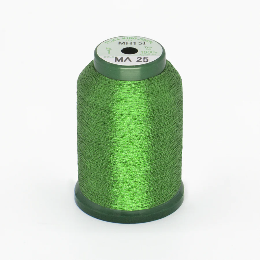 DIME Kingstar Metallic Embroidery Thread Spool 1000M Light Green A470025 for Sale at World Weidner