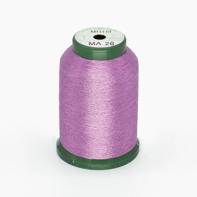 DIME Kingstar Metallic Embroidery Thread Spool 1000M Light Purple A470026 for Sale at World Weidner