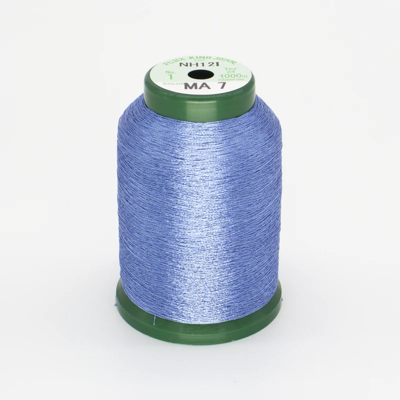 DIME Kingstar Metallic Embroidery Thread Spool 1000M Pacific Blue A470007 for Sale at World Weidner