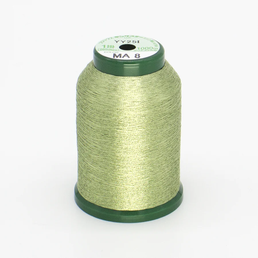 DIME Kingstar Metallic Embroidery Thread Spool 1000M Pale Green A470008 for Sale at World Weidner