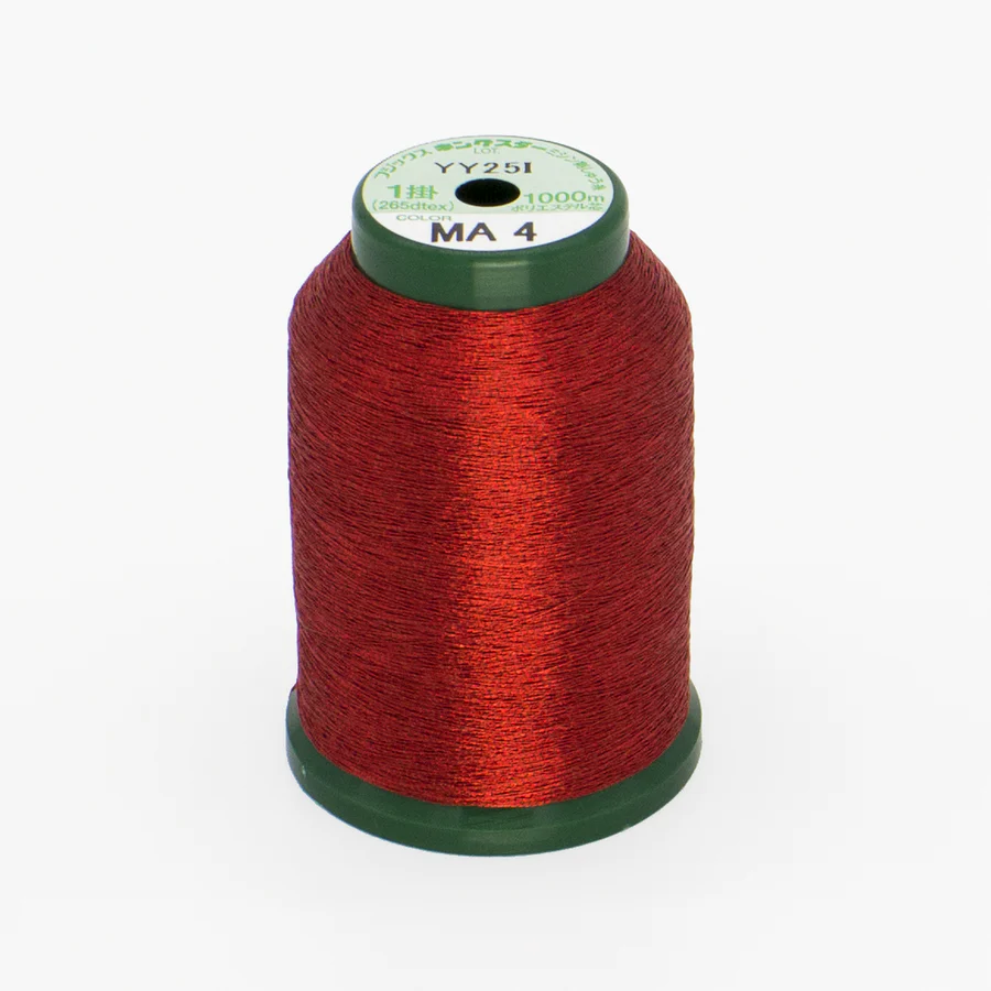 DIME Kingstar Metallic Embroidery Thread Spool 1000M Red A470004 for Sale at World Weidner