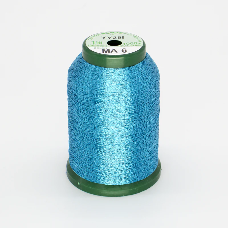 DIME Kingstar Metallic Embroidery Thread Spool 1000M Turquoise A470006 for Sale at World Weidner