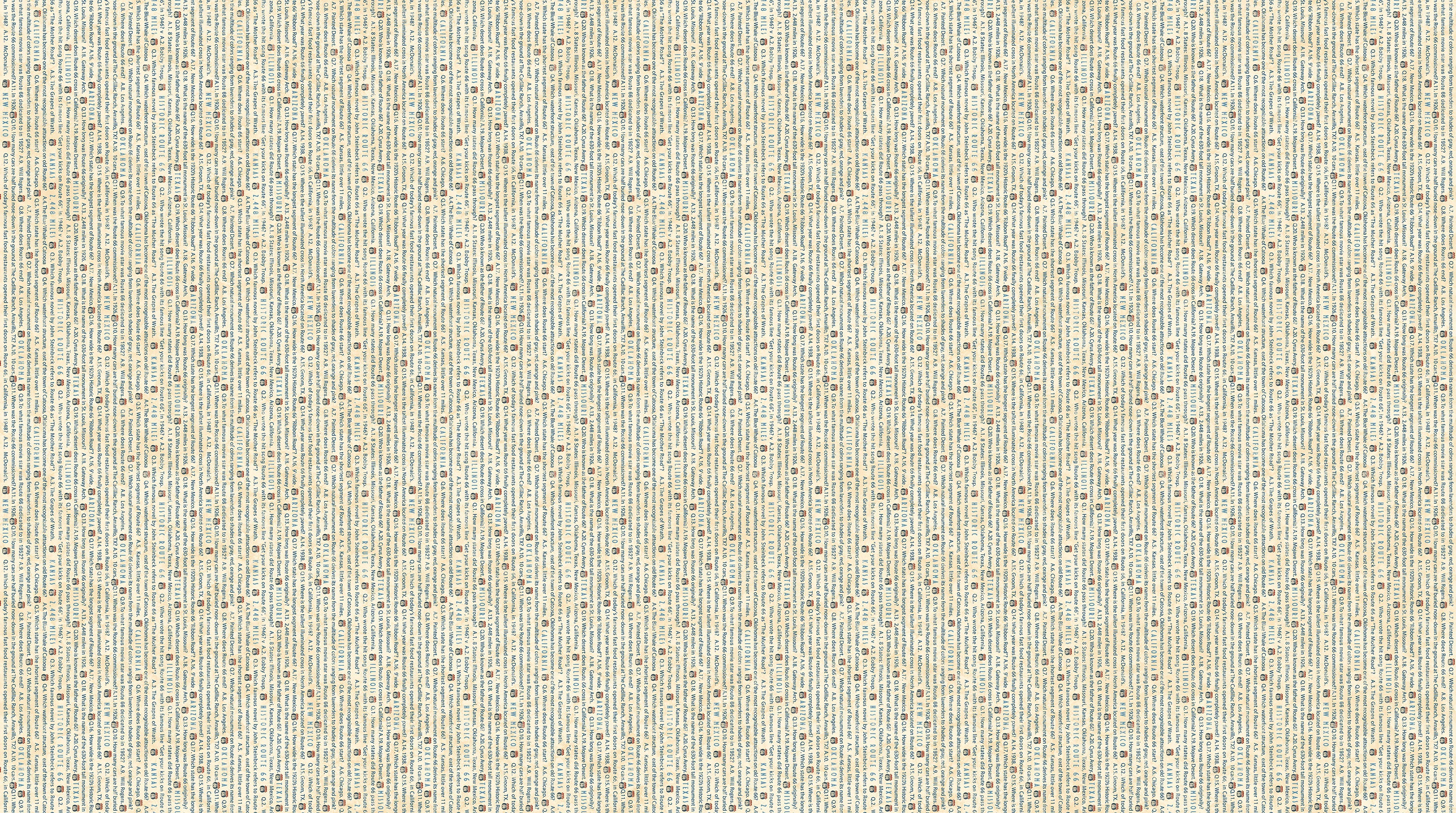 Fabric Northcott Cream Multi Word Stripe Historic Route 66 by the Quarter Yard 29247-11