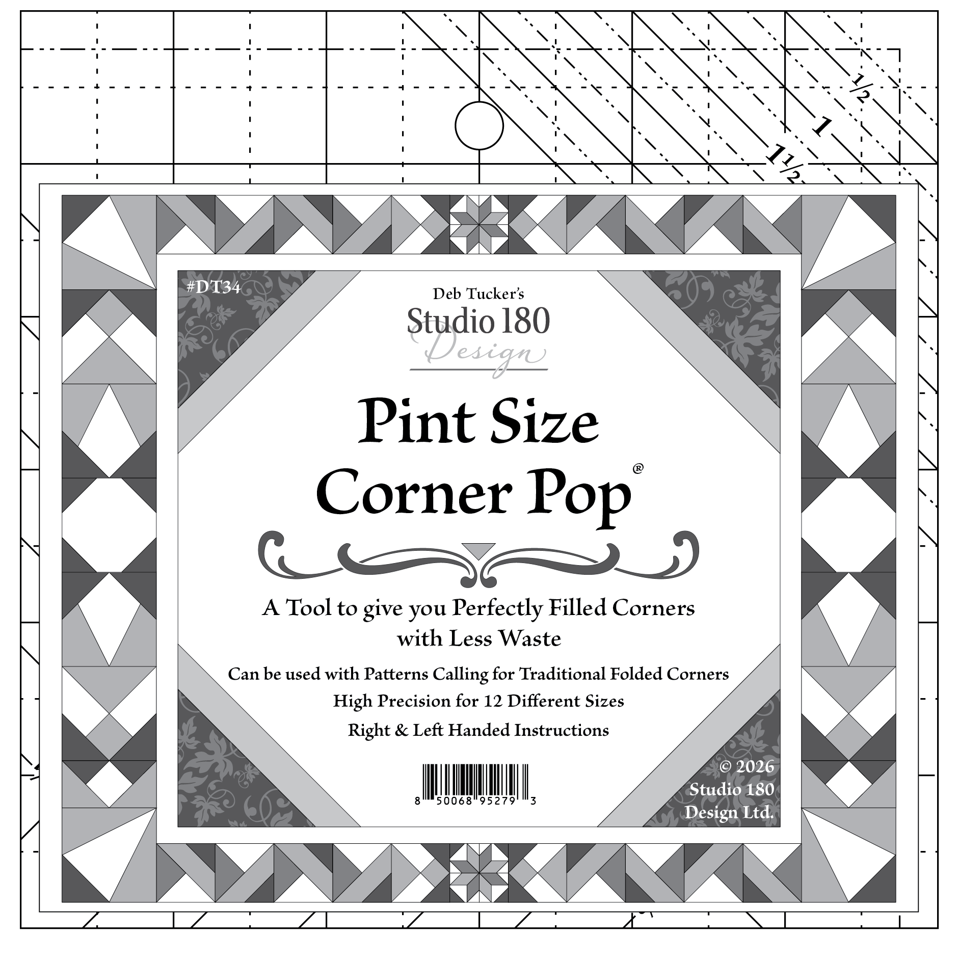 Studio 180 Design Pint Size Corner Pop Ruler DT34