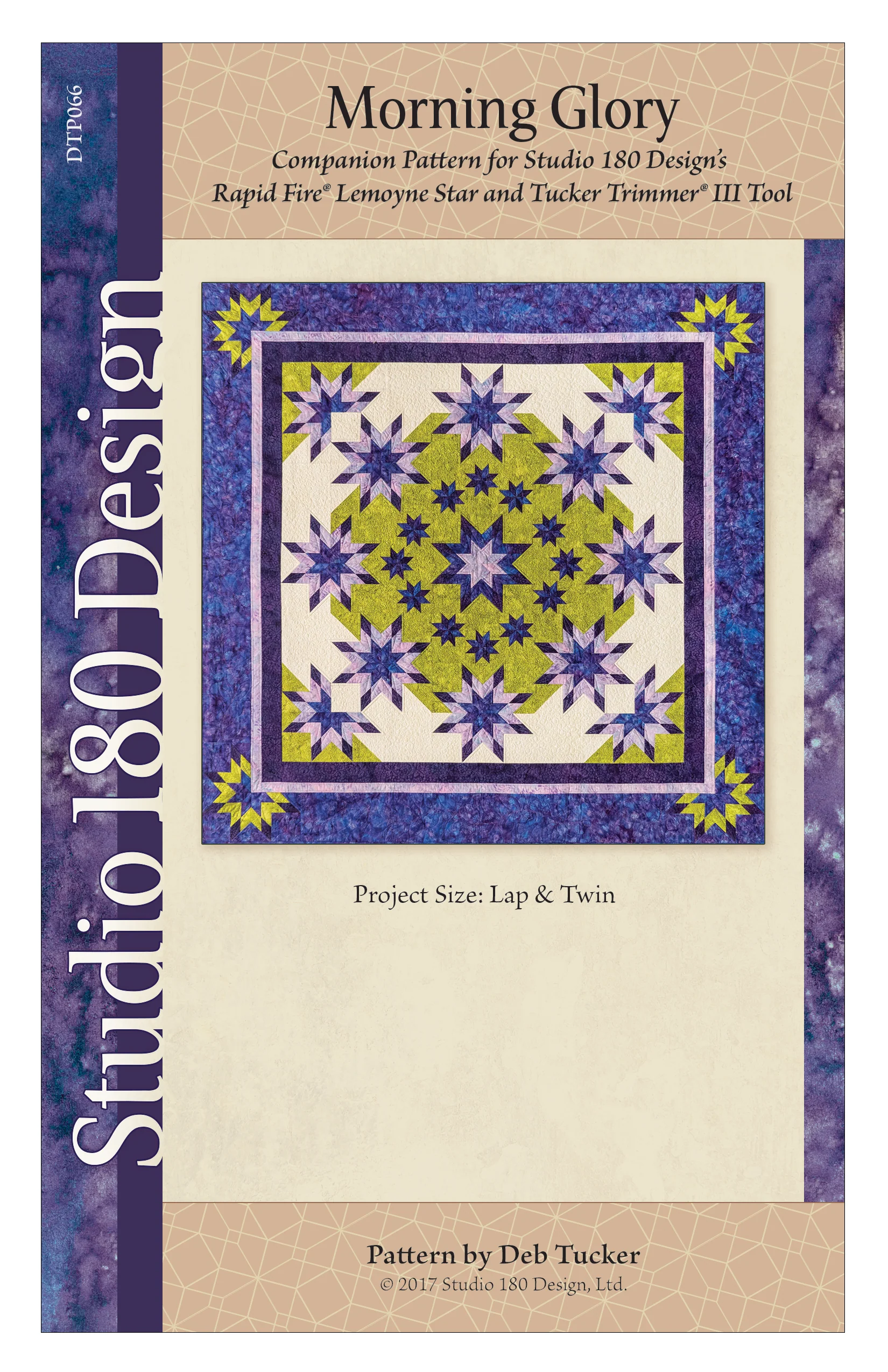 Studio 180 Design Morning Glory Quilting Pattern DTP066 for Sale at World Weidner