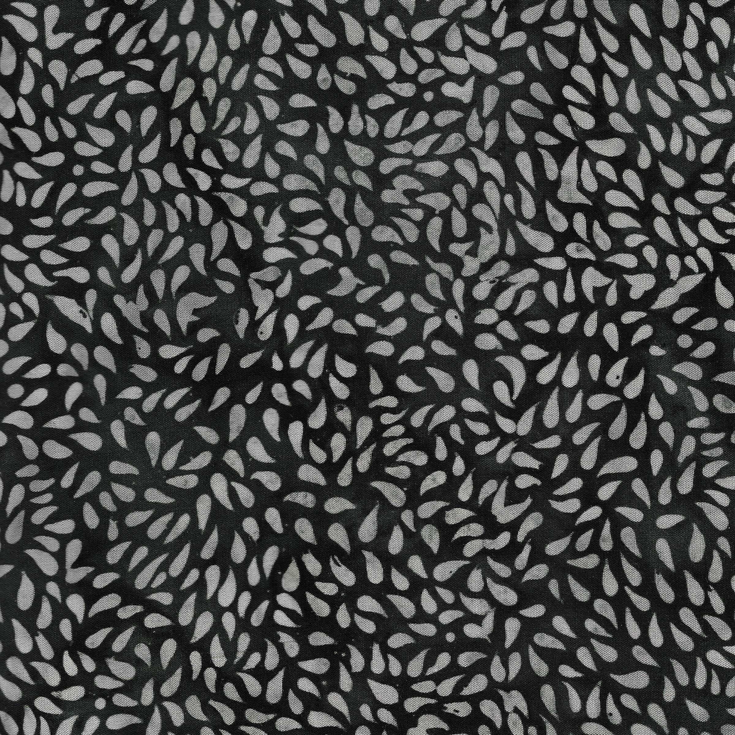 Fabric Lumin Black Grey Deja Vu Fall 2025 in Rayon Island Batiks by the Quarter Yard 42983