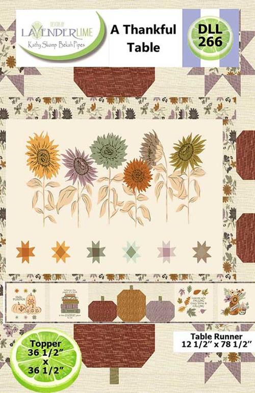 Designs by Lavender Lime A Thankful Table Windfall Table Topper Pattern DLL-266