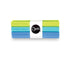 A set of three Dritz Bobbin Boat elastic bands in lime green, light blue, and medium blue, wrapped together with a white paper band featuring the black Dritz logo.