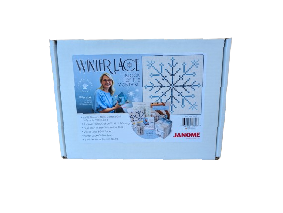 Fabric Janome Edyta Sitar Winter Lace Block of the Month Quilt Kit ESBOMKIT