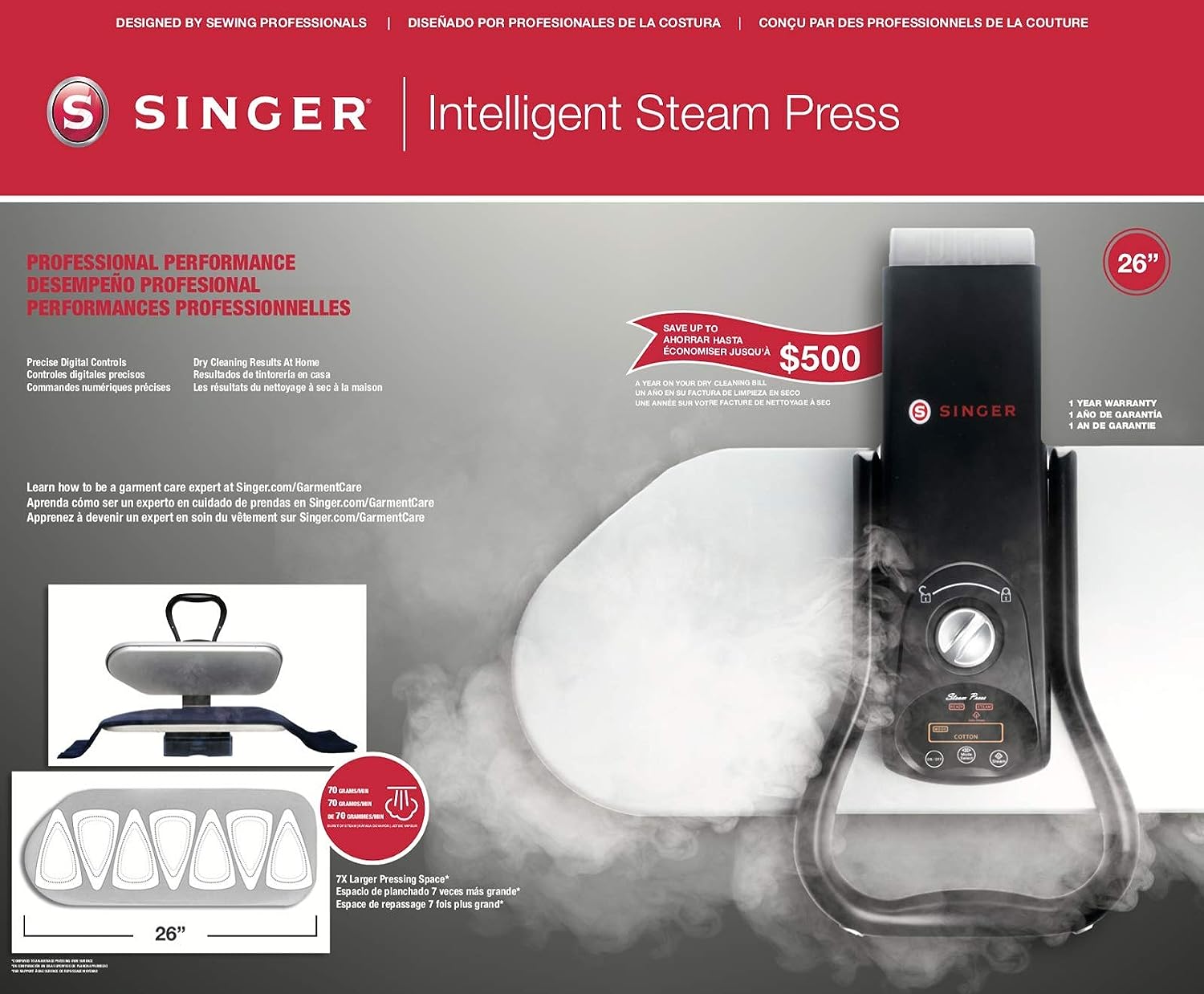 Singer ESP260T 26" Intelligent Steam Press