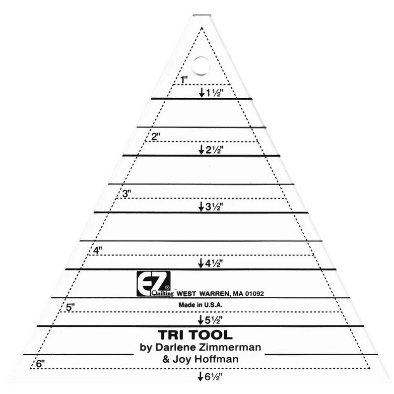 EZ Quilting Tri Recs Triangle Quilting Rulers 8823753