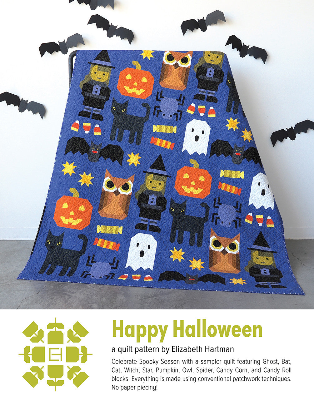 Elizabeth Hartman Happy Halloween Quilt Pattern EH077