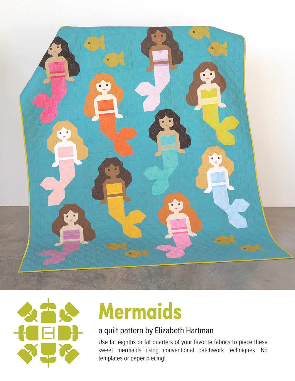 Elizabeth Hartman Mermaids Quilt Pattern EH082