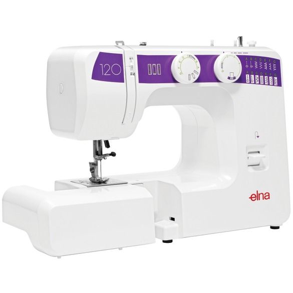 angled image of the elna eXplore 120 Sewing Machine