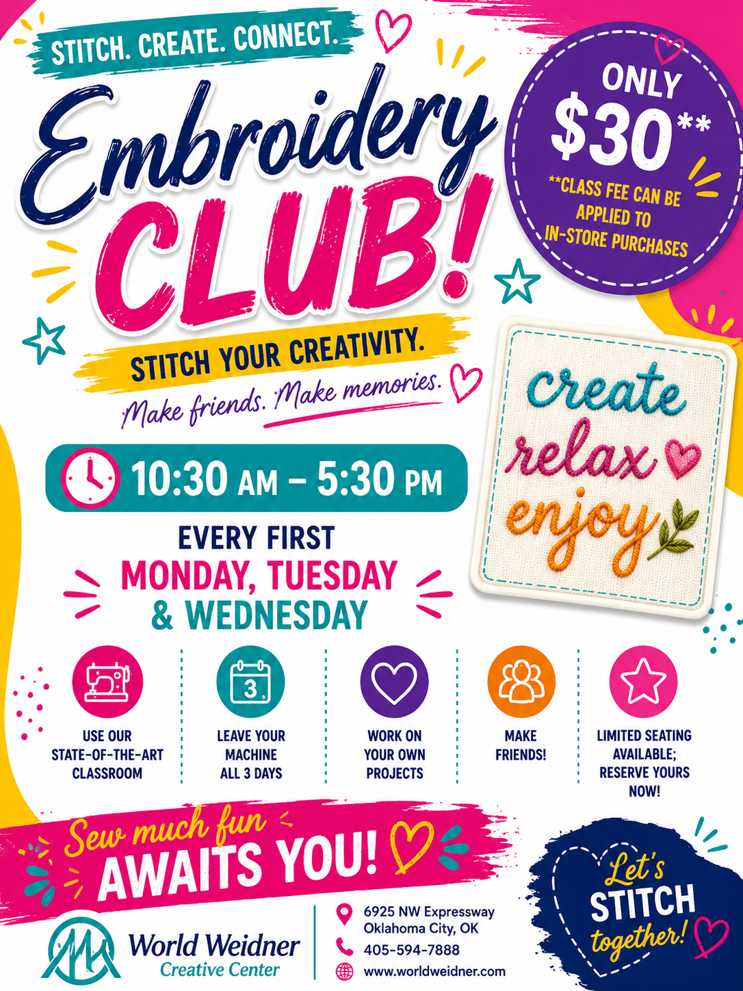 Embroidery Club June 2026