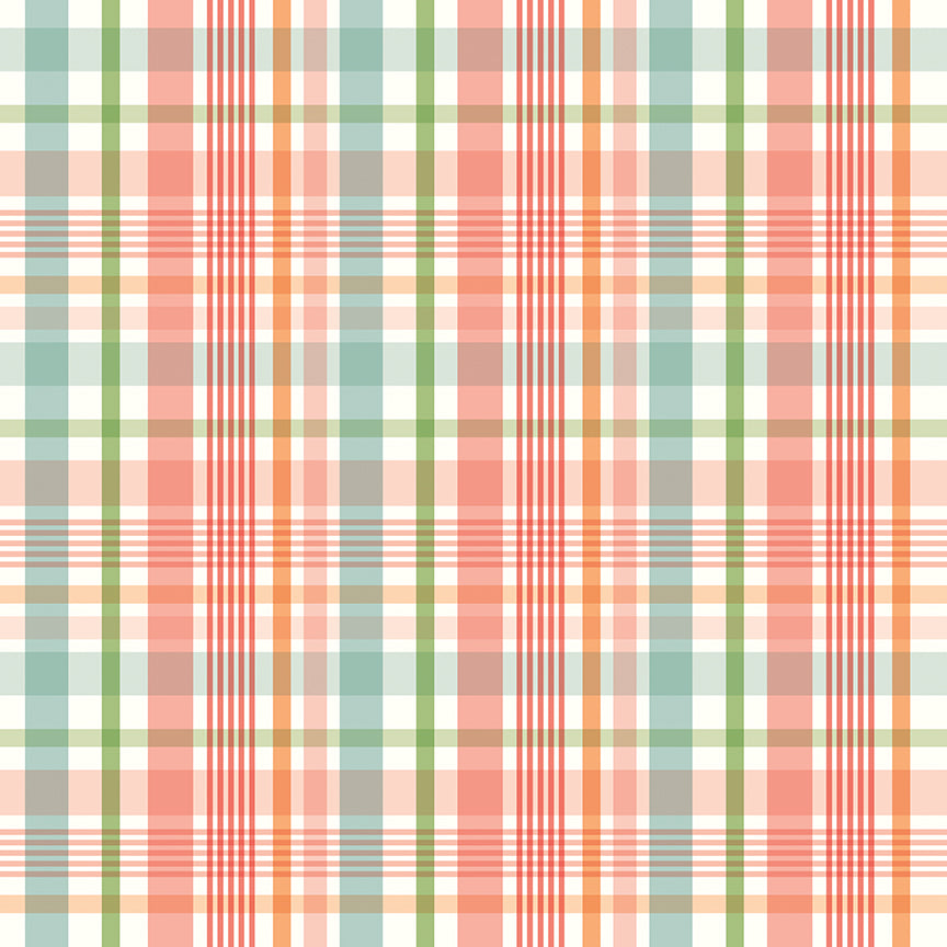 Fabric Riley Blake Multi Plaid Love You to the Moon Designer Flannel by the Quarter Yard F18271-MULTI