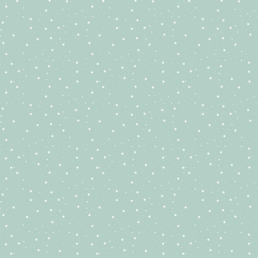 Fabric Riley Blake Powder Stars Love You to the Moon Designer Flannel by the Quarter Yard F18276-POWDER