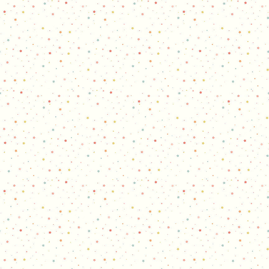 Fabric Riley Blake White Stars Love You to the Moon Designer Flannel by the Quarter Yard F18276-WHITE