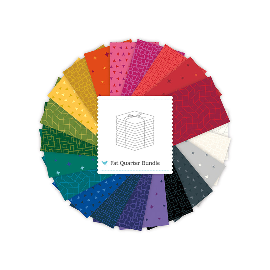 Fabric Riley Blake Precuts Quilt in Color 21pc Fat Quarter Bundle FQ-18510-21