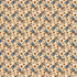 Pattern of a scarecrow in a suit and hat on a beige background
