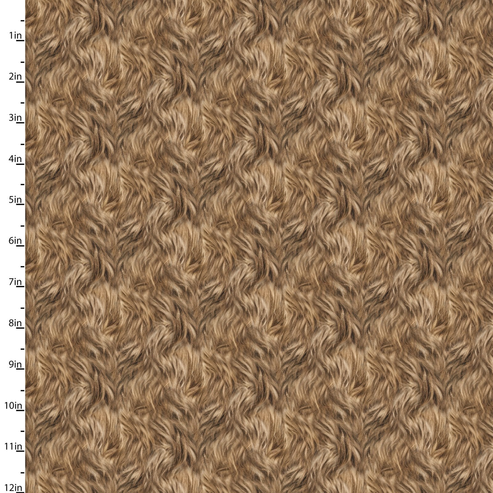 Fabric 3 Wishes Brown Bigfoot Hairy Situation Legendary Loner by the Quarter Yard 23815-BRN