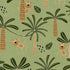 Fabric 3 Wishes Green Monkey Around Wild Safari by the Quarter Yard 24195-GRN