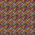 Pattern of colorful cassette tapes arranged in a grid.