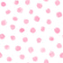 Pattern of pink watercolor dots on a white background