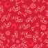 A repeating red and white pattern featuring the word 'WOOF' in various stylized fonts, along with dog bone, tennis ball, house, and heart icons on a bright red background.