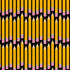 Pattern of yellow pencils with pink erasers on a black background