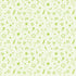Green grid pattern with various simple shapes on a white background