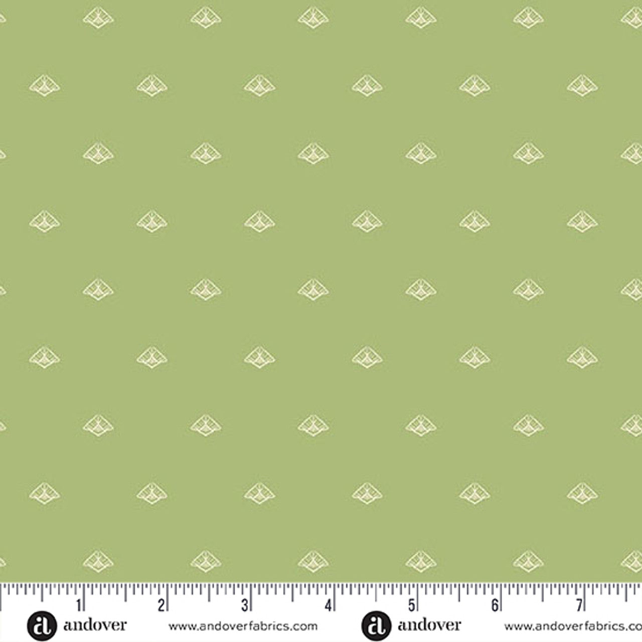 Fabric Andover Green Ferns Flourish by the Quarter Yard 1629-G