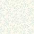 A repeating botanical pattern of delicate pale blue leafy branches on a warm off-white background.