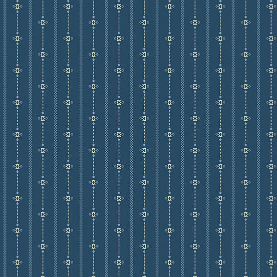 Fabric Andover Laundry Basket Quilts Deep Lake Homespun Special Delivery by the Quarter Yard A-10475-B